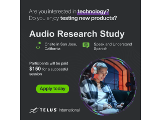 Audio Research Study - Spanish speakers in California
